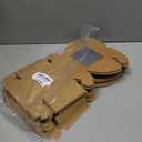 100 Pack Cookie Boxes with Window 4x4x2 Inch,Bakery Boxes, Chocolates Strawberries,Treat Boxes, Mini Cake Boxes, Pastry Dessert Boxes for Candy, Cupcakes- Brown Paper