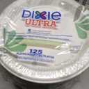 Dixie Pathways Soak Proof Shield Heavyweight Paper Plates, 10.13" Dia, Green/burgundy, 125/pack
