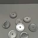 Mudder 8 Pieces Metal Regular Mouth Mason Canning Jar Lids with Straw Hole Leak Proof Reusable Jar, 2.75 Inch (Silver)