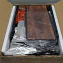 TUTOTAK LED End Table with Charging Station, Nightstand with Cloth Drawer, Side Table with 1 USB Port and 1 Type-C Port, Set of 2, Couch Table, Brown TB01BB052L, Plug and Led