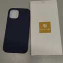 Miracase Compatible with iPhone 12 Case and iPhone 12 Pro Case, Liquid Silicone Gel Rubber Full Body Protection Shockproof Drop Protection Phone Case for iPhone 12/12 Pro 6.1 inch, Navy Blue