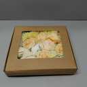 Artificial Flower Combo Flowers Exquisite Yellow Flower Box Set for DIY Bouquets Centerpieces Floral Arrangements, Multi Use Wedding Party Home Decorations Faux Flowers Yellow & Peach