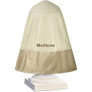 Mellbree Fountain Cover for Winter, 36"x42" 600D Oxford Fabric Fountain Cover for Garden Bird Bath & Outdoor 2-3 Tier Fountains, Windproof and Waterproof (Upgraded Drawstring Buckle & Storage Bag)