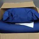 Outdoor Seat Cushion Set 22 x 22 x 3 in Water-Resistant & Fade-Resistant Patio Furniture Cushions with Removable Cover Deep Seat & Back Cushion with Handle and Adjustable Straps-Blue