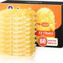 30 Count Heavy Duty Duster Refills for Swiffer, Multisurface 360° Duster Refills Only, Unscented Disposable Dusters for Cleaning with 4X Microfibers, Compatible with Swiffer Dusters (Orange)