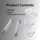 Penitue 4pcs Dishwasher Door Spring Kit, Dishwasher Door Springs with Ropes Replaces for 00623540, 00627230, 0065933900751392, 3279707, 623540627230, 659339, 751392, 754866, PS8770519