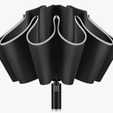 Yoobure Inverted Travel Umbrella, Automatic Umbrellas for Rain, Windproof Compact Folding with Reflective Stripe, Portable Large for Backpack, Lightweight with Sun UV Protection