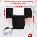 2 x REFLEX CAMERA Universal Protective Waterproof DSLR/SLR Rain Cover with Drawstring Sleeves & Clear Viewing Window for Sony, Canon, Nikon, Panasonic, Lightweight Nylon Protection for All-Weather Outdoor