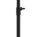 Height Adjustable Floor Speaker Stand for Sonos Five & Play:5, Vertical or Horizontal Placement, Metal Sonos 5 Speaker Stand with Cable Management (Black, 1 Pack)