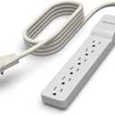 Belkin 6Outlet Surge Protector Power Strip, 6ft Cord, 360° Rotating Plug  1080 Joules Protection