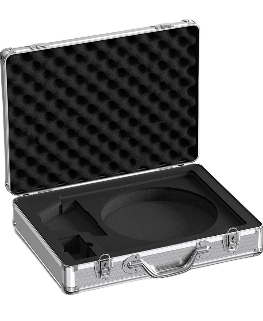 Starlink Mini Case, Aluminum Alloy Travel Suticase with Precision Form for Starlink Mini Dish, Kickstand, Pipe Adapter and Accessories