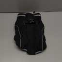 FUAMEY Dog Coat for Small Dogs,Waterproof Dog Winter Jacket with Harness Built in Puppy Cold Weather Coats Reflective Pet Vest with Zipper Warm Fleece Dogs Snowsuit Windproof Solid Black, S