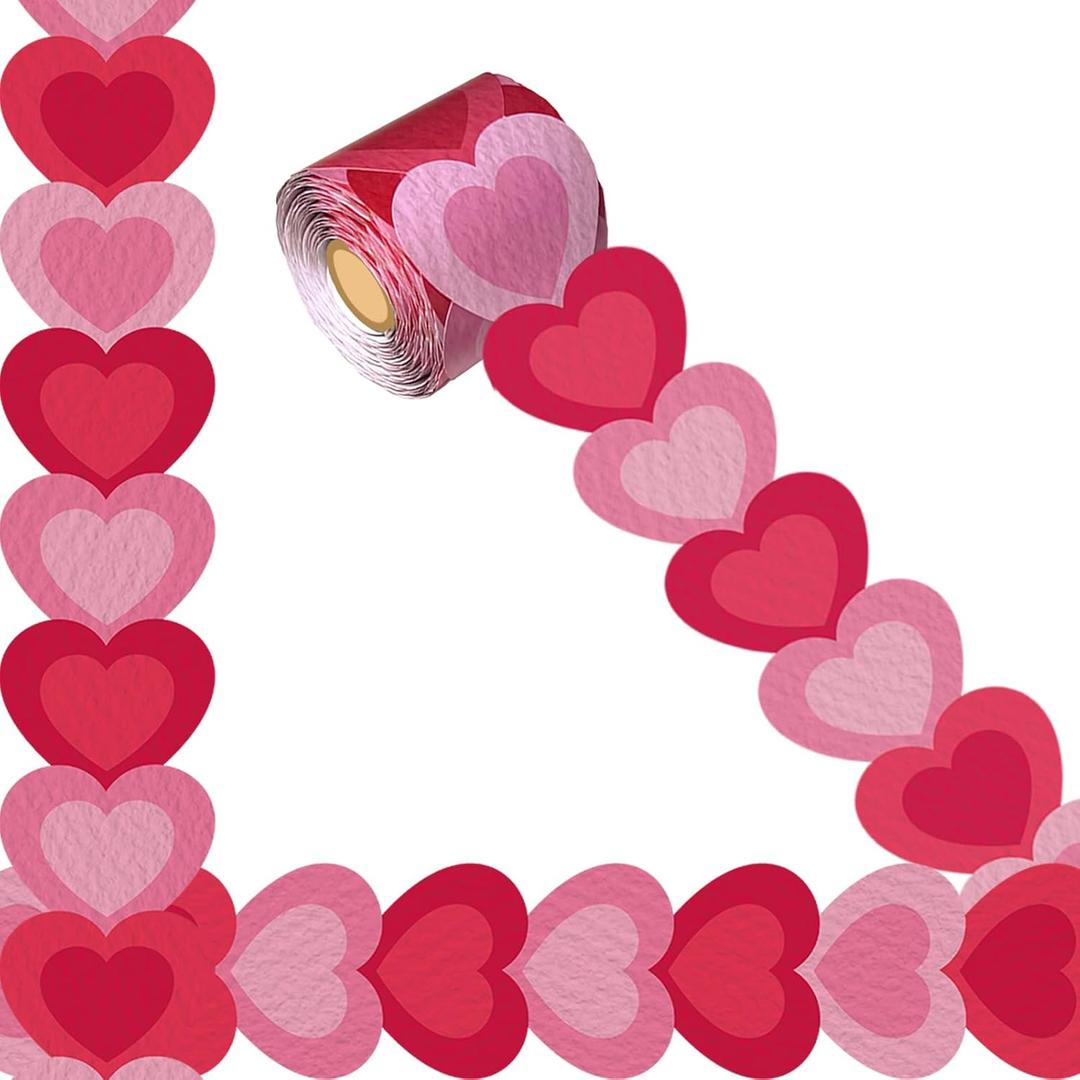69 Ft Valentine's Day Bulletin Board Border Heart Trim,for Poster BoardsWedding Anniversary Party Classroom School Decoration