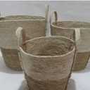 Hand Woven Reed Basket/Cornhusk Basket/Flower Basket
