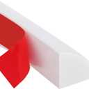 Flexible Quarter Round Molding, Peel and Stick Rubber Quarter Round Trim White (20FT)