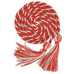 2 Pack OSBO GradSeason Graduation Honor Cord 68" Long (Dark Orange/White) 2 Pack OSBO GradSeason Graduation Honor Cord 68" Long (Dark Orange/White)