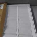 Howeall 24"W x 18"H [Duct Opening Size] Steel Return Air Filter Grille - Removable Face/Door for 1 inch Filters -HVAC Vent Cover Grill - White [Outer Dimensions: 26 5/8"W X 20 5/8"H]