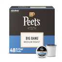 Peet's Coffee, Medium Roast Keurig K-Cup Pods, 100% Arabica Coffee - Big Bang 48 Count (1 Box of 48 Pods) (EXP 08/25/27)
