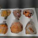 Expressive Pumpkin Family Reign Ornaments Lantern Venue Decoration Props Face Decoration for Haunted House Bar Party (6 Pieces)