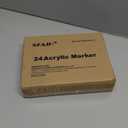 SFAIH Christmas Acrylic Creative Markers - 24 Colors 3mm Replaceable Tip, Ultra-High Coverage, Large Ink Capacity, Stocking Stuffers for Art Supplies, Wood, Fabric, Rock, Family Bonding Gifts