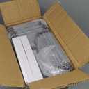 C&AHOME Plastic Shoe Rack,16-Cube Modular Shoes Storage Stand, Multifunction Closet Cabinet, Stackable Shoe Organizer for Bedroom Doorway Entryway Hallway, 36" L  14.2" W  28" H White SRP15A