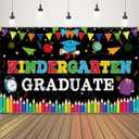 Kindergarten Graduate Banner, Large Kindergarten Graduation Backdrop, Preschool Graduation Decorations, Class of 2026 Last Day of Kindergarten Graduation Party Decorations
