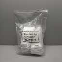 Cuffbow 100 Pcs Disposable Tummy Liners for Sweat Cotton Soft Absorber Pads Plus Size Cotton Under Belly Sweat Liners Belly Pad Band for Skin Rash White