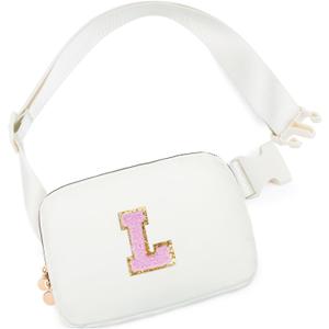 Birthday Gifts for 4 5 6 7 8 9 10 11 12 13 Year Old Girls,Gifts for Teens Kids Daughter Sister Her,Two Way Zipper Crossbody Bag Fanny Pack Belt Bag Cute Trendy Stuff - Cream,L