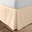 Utopia Bedding Queen Bed Skirt - Soft Quadruple Pleated Ruffle - Easy Fit 76" Lwith 16 Inch Tailored Drop - Hotel Quality, Shrinkage and Fade Resistant (Queen, Beige)