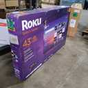 Roku Smart TV 43-Inch Select Series, 4K HDR TV Roku TV with Roku Remote Flat Screen LED Television with Wi-Fi for Streaming Live Local News, Sports, Family Entertainment