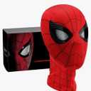 Spider-M Mask, costume prop Mask with Moving Light Up eyes, Halloween Party Favors Gifts for Man Kids Birthday Christmas Gift