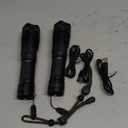 UUYEE 2Pack Rechargeable Flashlights High Lumens, Super Bright Flashlight, 5Modes LED Flashlight Rechargeable, Adjustable Tactical Flashlights High Powered, Flash Lights for Emergency Camping Home