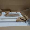 CJL Bathroom Wall Cabinet with Fluted Door, 18.9'' x 23.6'' Medicine Cabinet, Over The Toilet Storage Cabinet, White