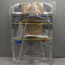 Drive Medical 10210-1 2-Button Folding Walker with Wheels, Rolling Walker, Front Wheel Walker, Lightweight Walkers for Seniors and Adults Weighing Up To 350 Pounds, Adjustable Height, Silver