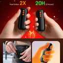 AI Hand Warmers Rechargeable 2 Pack - 6000mAh Electric Hand Warmer with LED Lights, 5-Tem p Smart Control, Portable Pocket Heater, Gifts for Christmas, Outdoor, Hunting, Golf, Camping Accessories