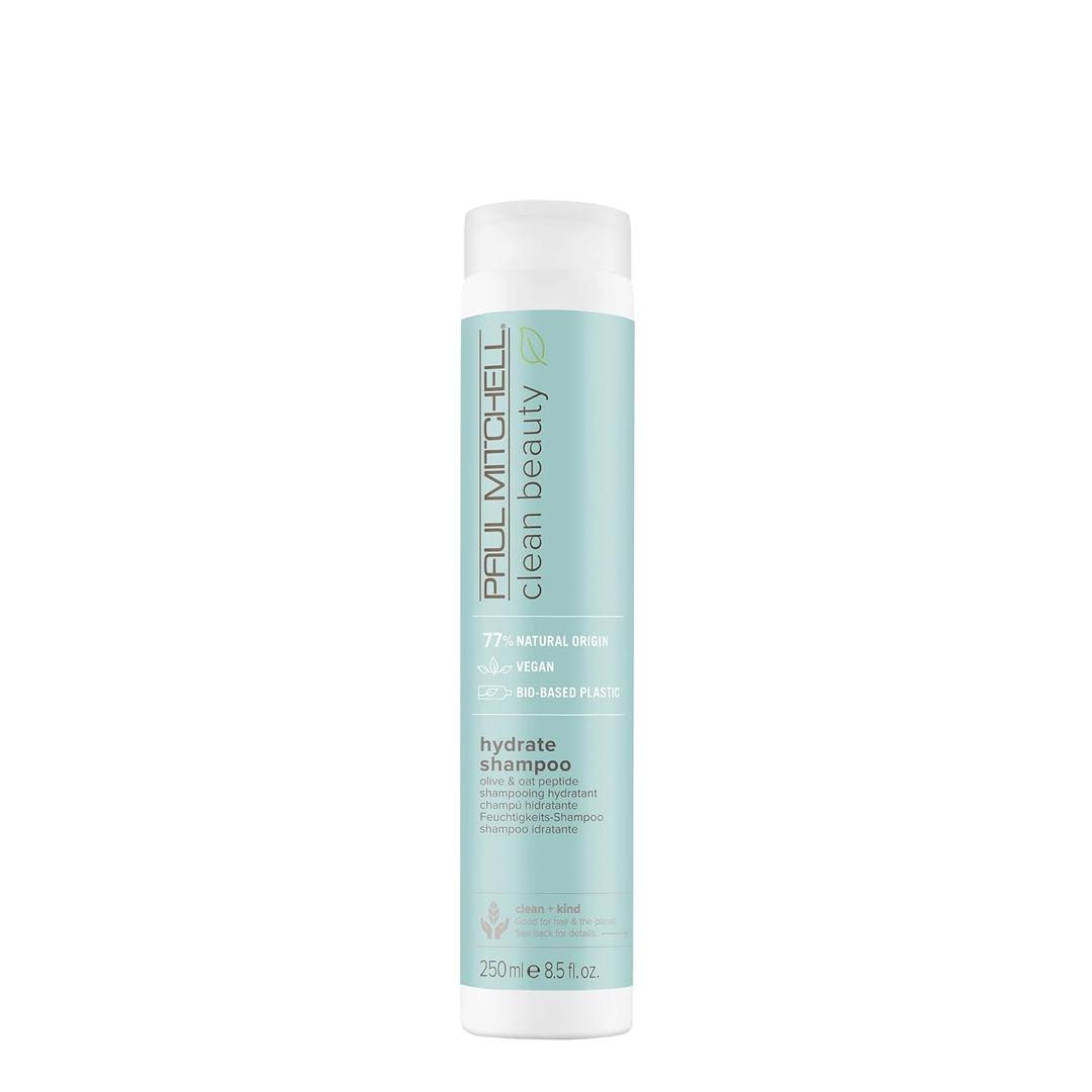 Paul Mitchell Clean Beauty Hydrate Shampoo, Replenishes Hair, Adds Moisture, For Dry Hair (8.5 Fl Oz (Pack of 1))
