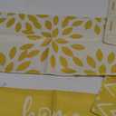 YCOLL Lumbar Pillow Covers 12x20 Set of 4, Modern Sofa Throw Pillow Cover, Decorative Outdoor Linen Fabric Pillow Case for Couch Bed Car, Yellow