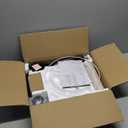 Upgraded Dimmable Floor Lamp, 1000 Lumens LED Edison Bulb Included, Arc Floor Lamps for Living Room Modern Standing Lamp with Linen Shade, Tall Lamp for Bedroom Office Dining Room- Black