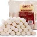 Real Hide | All Natural Dog Chew Treats - Premium Rawhide Rolls, 5-6 Inch - Long Lasting Grass Fed Free Range Beef Hide - Small/Medium Dogs - 16 Count (EXP 02/18/27)