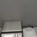 San Jamar SCDG33BK Square Professional Digital Scale, Black with Stainless Steel Platform