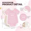 2 x Gueevin Pink 50 Pcs Don't Say Baby Shower Game Clothespin with Sign