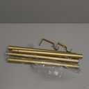 Heavy Duty Curtain Rods for Windows 72 to 144 Inch, 1 Inch Gold Curtain Rods for Outdoor, Farmhouse, Bedroom, Kitchen, Living Room, Adjustable Easy Install Drapery Rod (A2,Gold,30"-150")