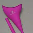 Female Urination Device, Reusable Female Urinal Silicone Women Pee Funnel Allows Women to Pee Standing Up, The Perfect Companion for Camping,Outdoor,Travel (Fuchsia Color)