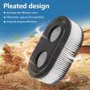 10-Pack 593260 Air Filter for Replacement 334404 798452, WOXAFO Lawn Mower Air Filter, Air Cleaner Filters for 500EX 550EX 575EX 625EX 675EXI 725EXI Series Engines Lawn Mower Parts