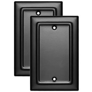 Monarch Abode 19165 Single Switch Architectural Toggle Blank Wall Plate Aluminum Decorative Wall Plate Switch Plate Outlet Cover, 1-Gang, Matte Black Monarch Abode 19165 Single Switch Architectural Toggle Blank Wall Plate Aluminum Decorative Wall Plate Switch Plate Outlet Cover, 1-Gang, Matte Black