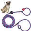 Harness Lead No Pull Dog Harness and Leash Set, Anti Pull Dog Harness, One-Piece Cushioned Rope Safely Prevents Escaping and Pulling (Small/Medium, Reef) (Reef (Purple/Raspberry/Turquoise))