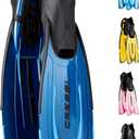 Cressi Adult Snorkeling Fins with Self-Adjustable Comfortable Full Foot Pocket - Perfect for Traveling - Agua 43/44