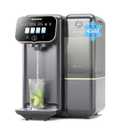 Cold Water Reverse Osmosis Water Filter Countertop, Remineralization & pH Balance UV 6 Stage RO Filtration System, Portable Water Purifier, 3:1 Pure to Drain, No Installation, C100 (Gray)