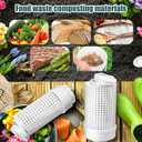 Blosssound 4 Pcs Inground Worm Composter Outdoor Farm Compost Bin Reducing Food Waste Composting Systems Sustainable Worm Composter for Raised Garden Beds at Home