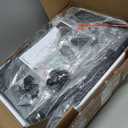 Furnulem Black Night Stand, Small Dresser for Bedroom, Nightstand with 3 Fabric Storage Drawers and 2-Tier Shelf, End Table Side Furniture for Closet, Hallway, Nursery, Sturdy Steel Frame, Wood Top